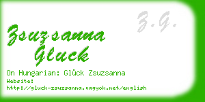 zsuzsanna gluck business card